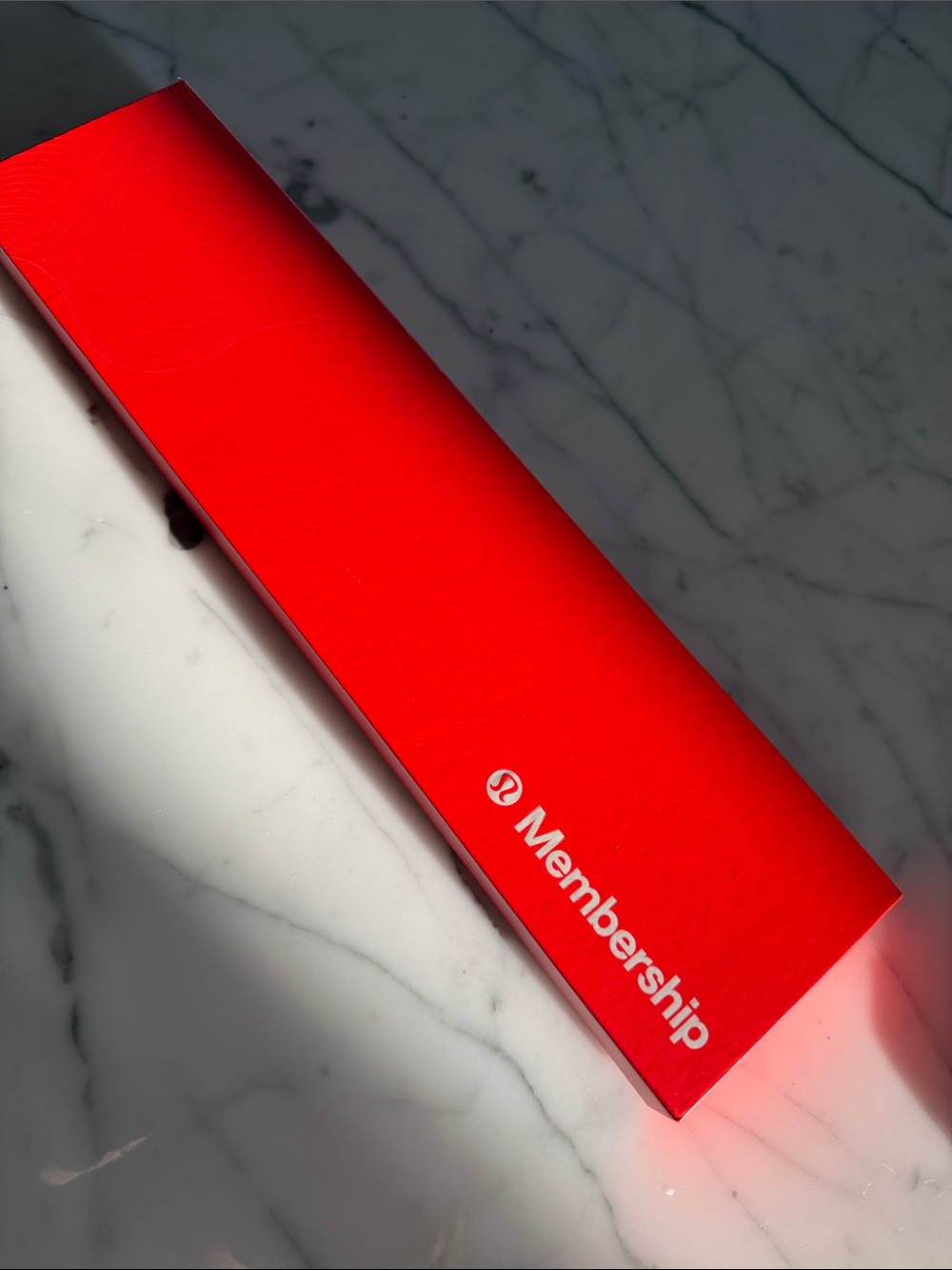 Red Lululemon Keychain
